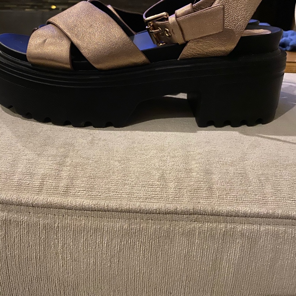 Shellys London Stack Heel Sandals - Picture 4 of 7